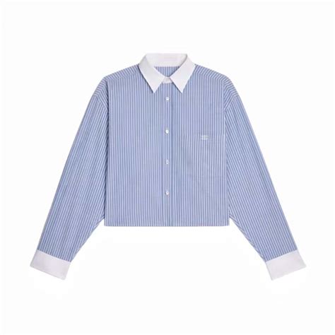 celine stripe crop|SHIRTS AND TOPS WOMEN .